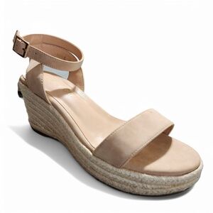 Vicky.Vicky Apricot Espadrille platform wedge sandals ankle strap size 7.5